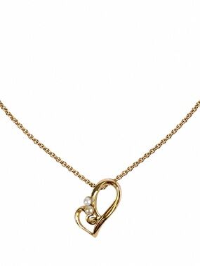 Ginvenchy Heart Pearl Pendant Necklace